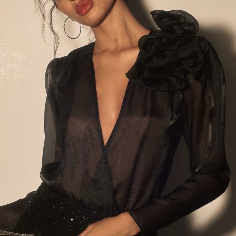 Bardot Galia Organza Bodysuit